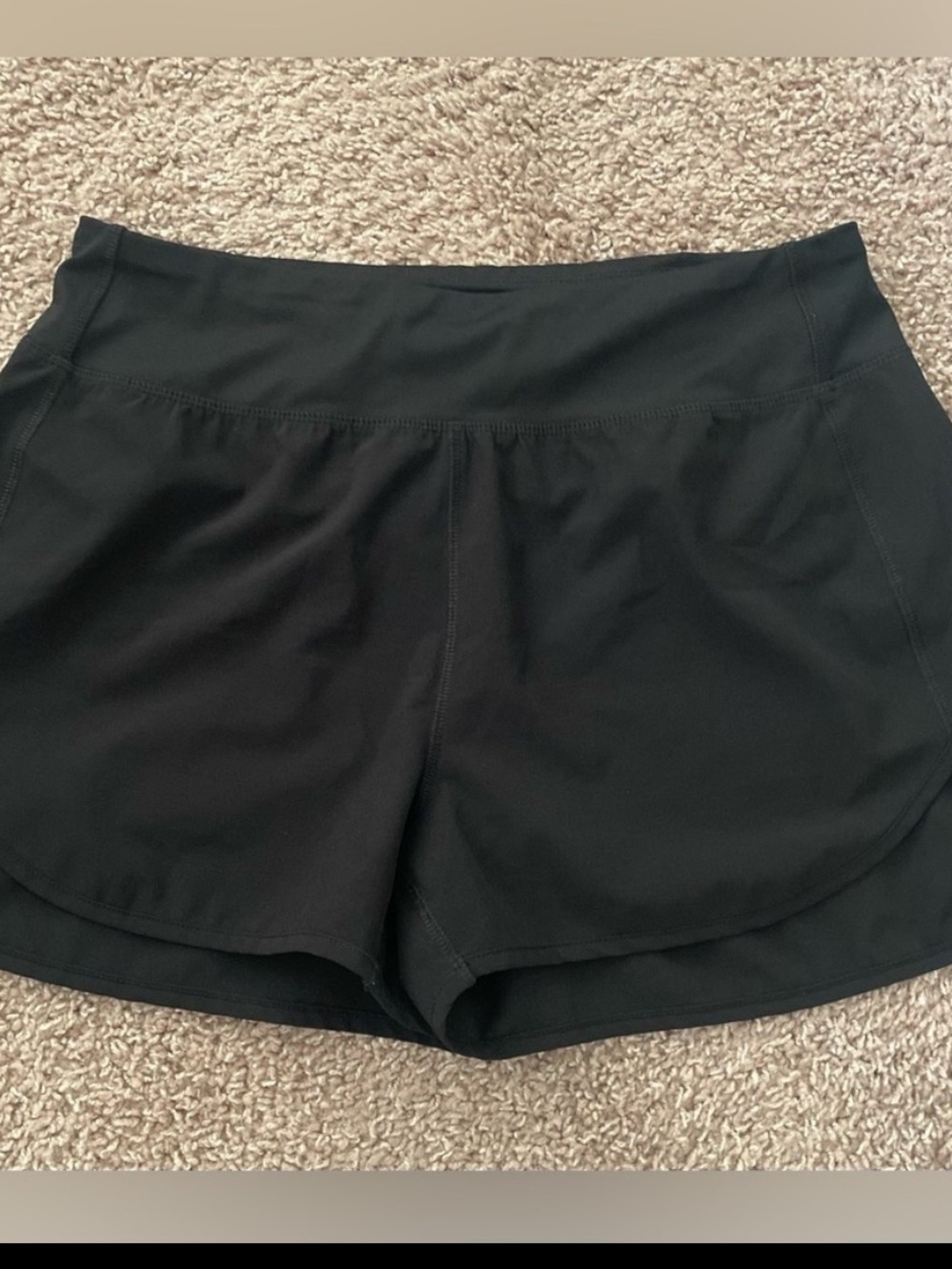 Reel Legends:  Black Athletic Running/Performance Shorts